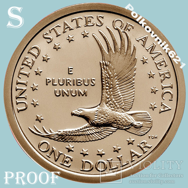 США, 1 доллар 2004 года. Парящий орел, двор "S" (R3926). PROOF!, фото №2