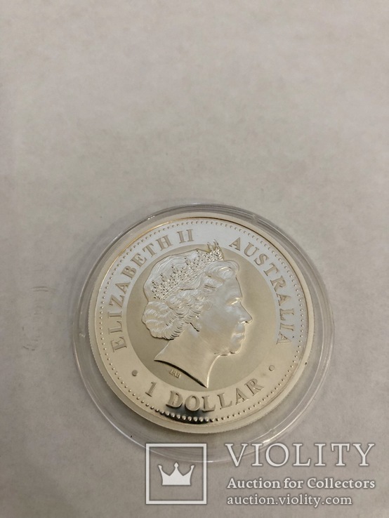 1 доллар лунар. Год лошади 1 oz, фото №3