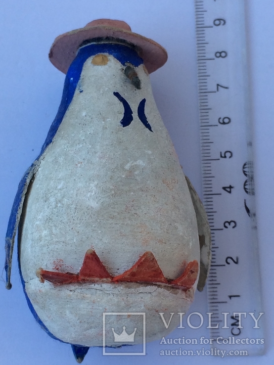 Ёлочная игрушка пингвин, вата, фото №5