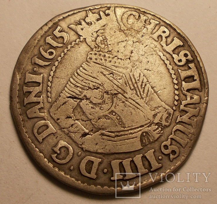 1 Mark 1615 Dänemark Christian IV. 1588-1648., фото №3