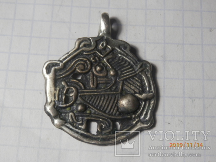 Амулет скандинавского типа серебро копия, фото №2