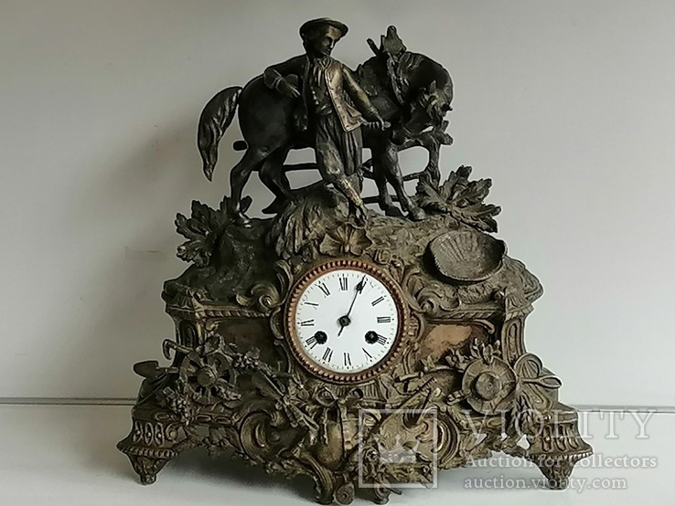 Бронзовые часы 19 век, фото №2