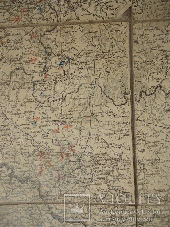 1917 г военная карта Российский театр битв, фото №6