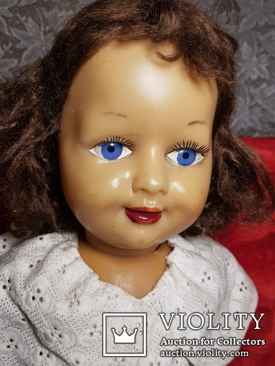 Кукла СССР паричковая на резинках 63 см, фото №3