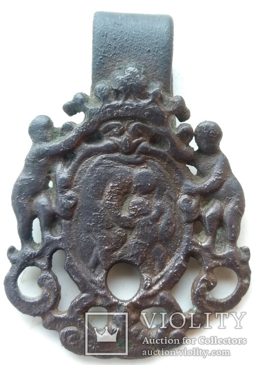 Старинная бронзовая пряжка XVlll-век ( с кафтана ) .