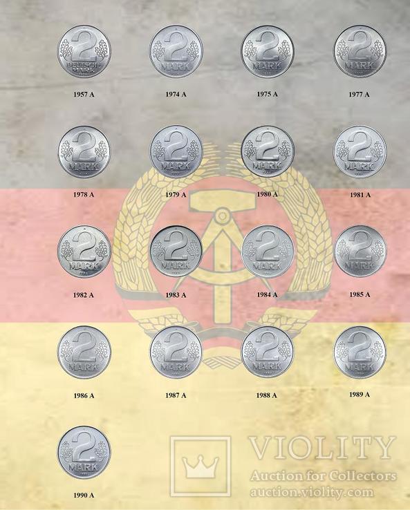 Комплект листов с разделителями для разменных монет ГДР, фото №3