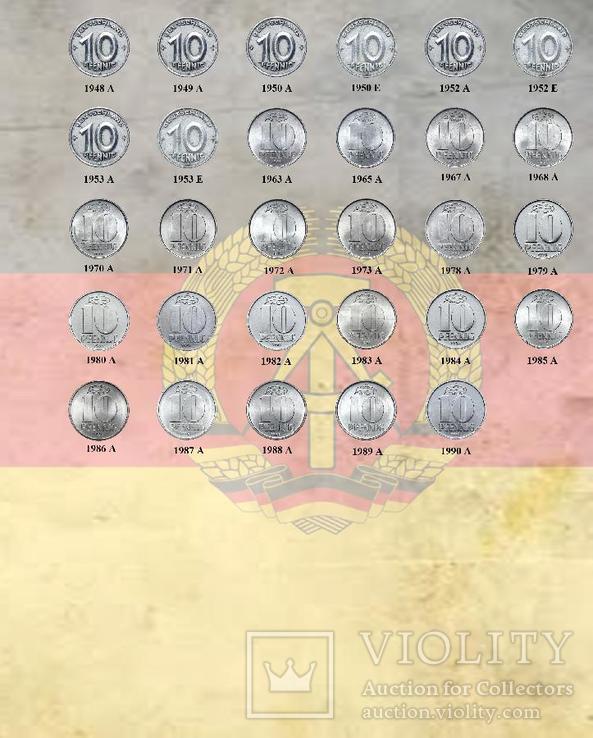Комплект листов с разделителями для разменных монет ГДР, фото №5