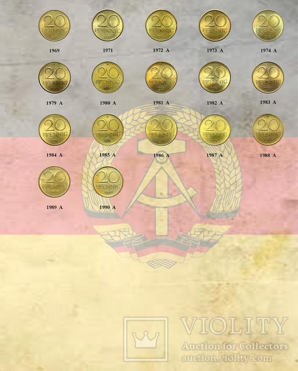 Комплект листов с разделителями для разменных монет ГДР, фото №6