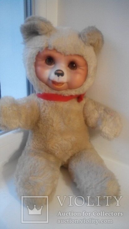 Мишка медведь Sonneberg 42см игрушка ГДР, фото №3
