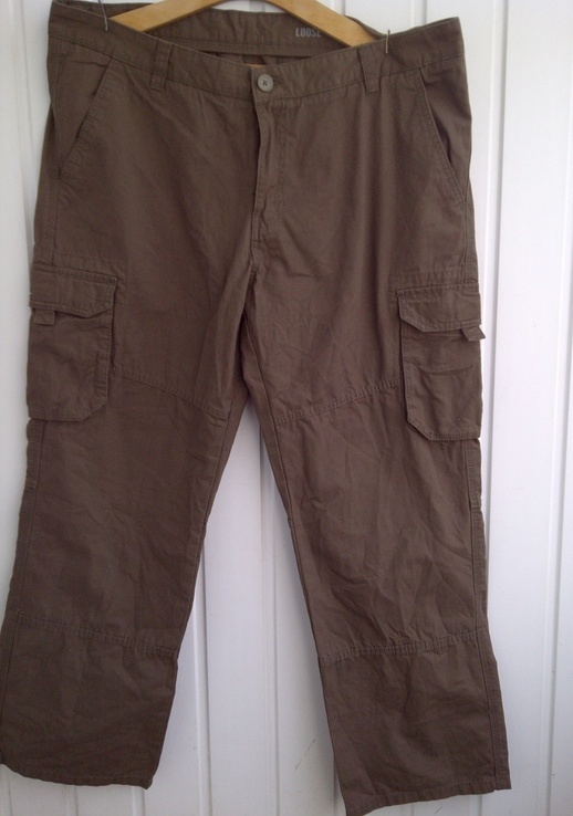 Треккинговые штаны LOOSE W40L30 пояс 102 см, фото №3