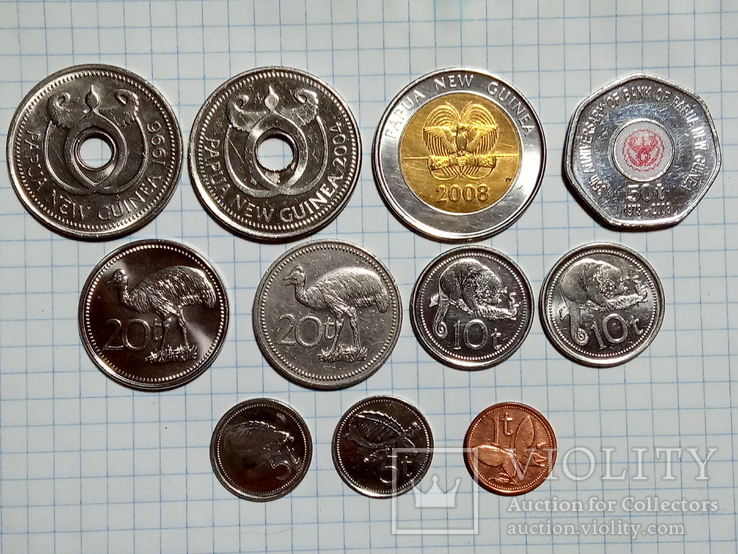 Монеты папуа новая Гвинея, разные с 1 грн