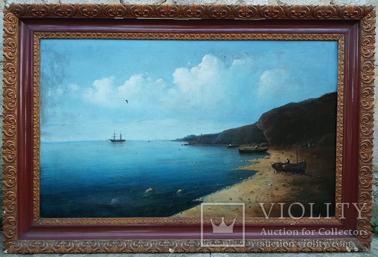 Картина "Морской пейзаж " 19 век
