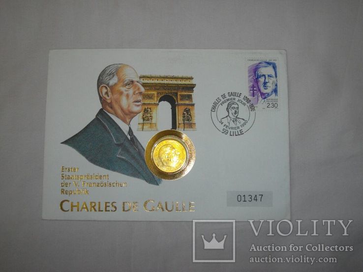Франция - 1 франк 1988, фото №2