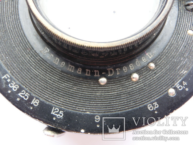 Объектив Ernemann Doppel 1=5.4 № 1 a F = 150mm., фото №4