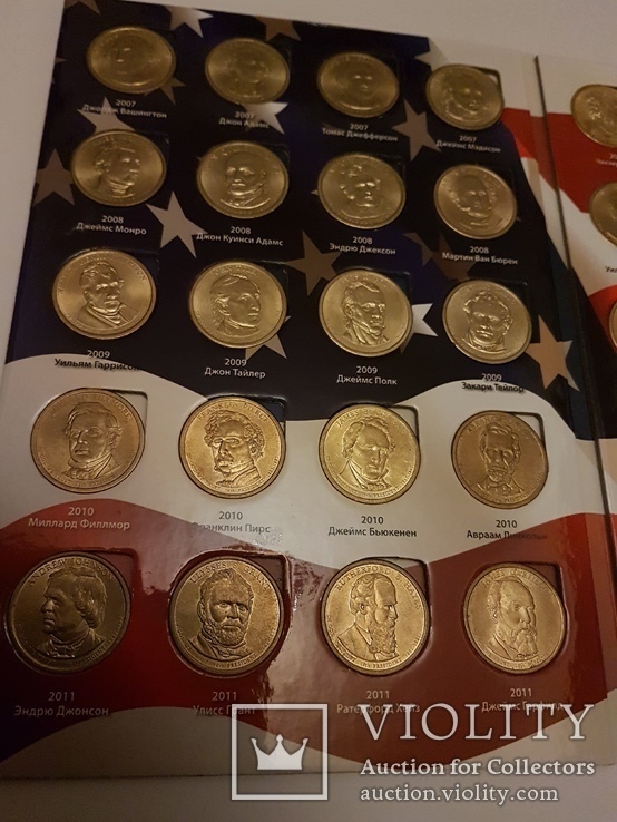 Полный набор долларов США серия ‘‘Президенты’’ с альбомом, фото №6