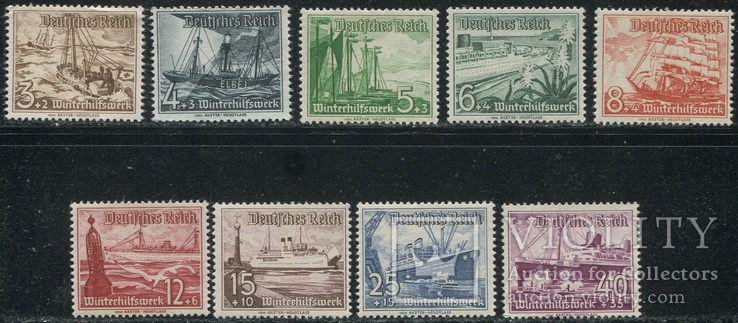 1937 Рейх полная серия корабли, фото №2