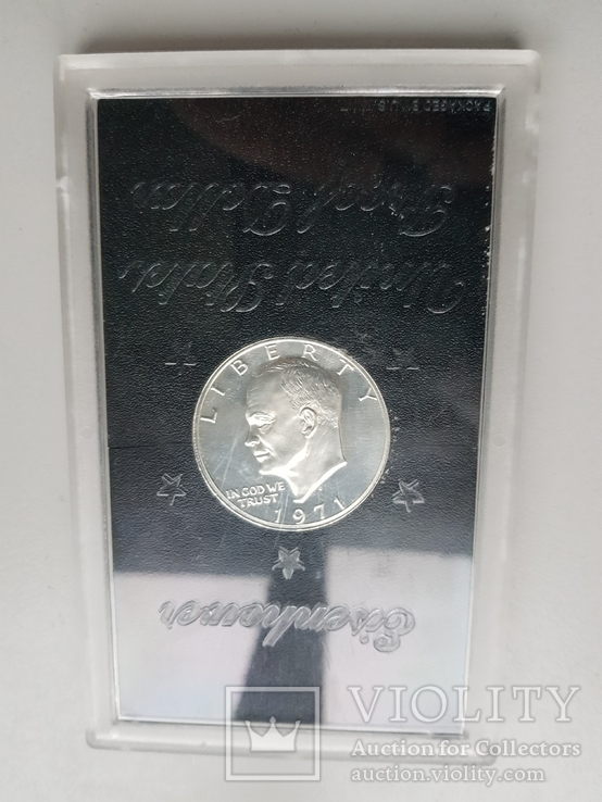1 доллар 1971 серебро, фото №2