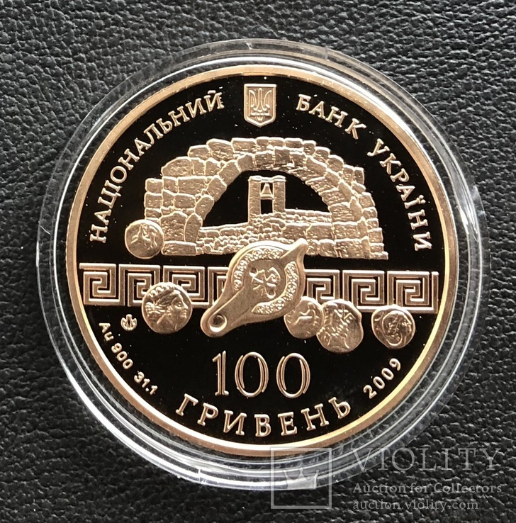 100 гривень 2009 рік. Херсонес. Золото 31,1 грам, фото №6