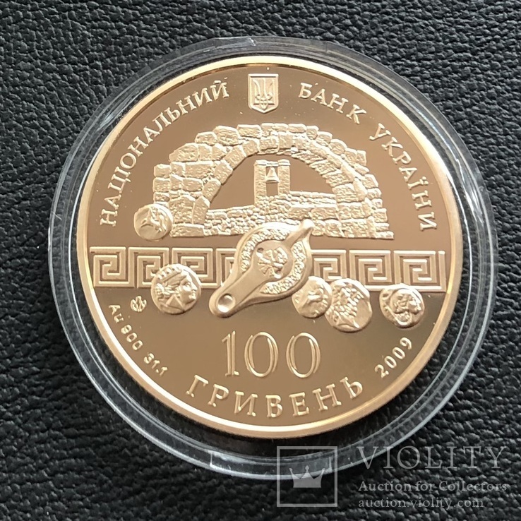 100 гривень 2009 рік. Херсонес. Золото 31,1 грам, фото №7