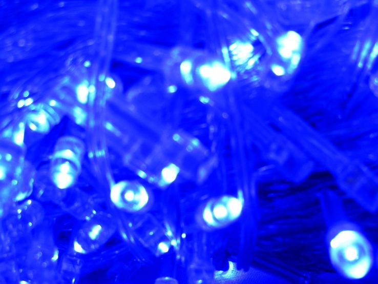 Гирлянда новгодняя 500 LED , 40 м. . Синий цвет свечения ., фото №4