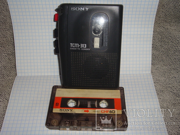 Пишущий плеер диктофон sony tcm-313