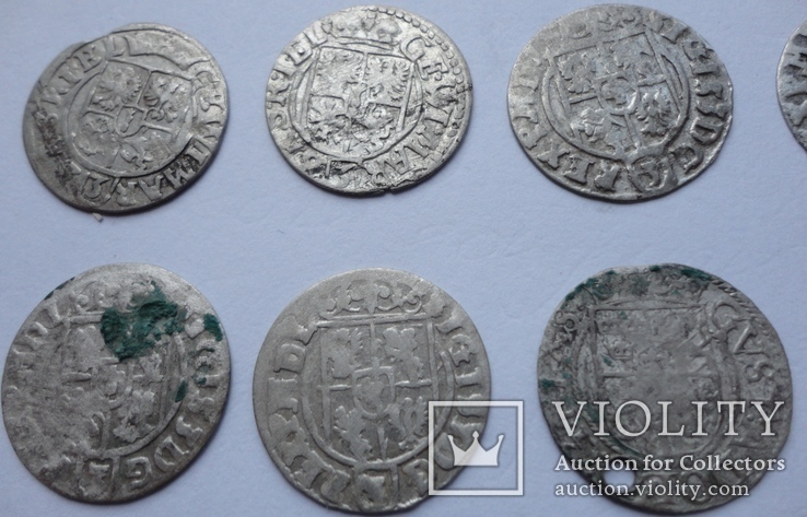 Монеты Польши 1600-х 35 штук, фото №6