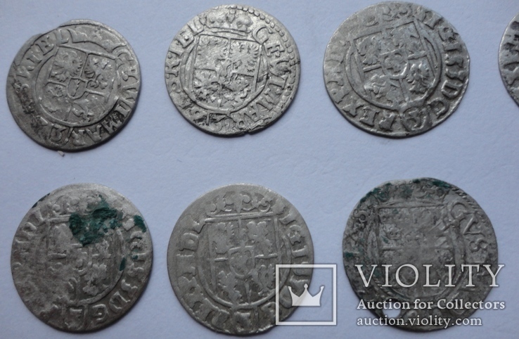 Монеты Польши 1600-х 35 штук, фото №7