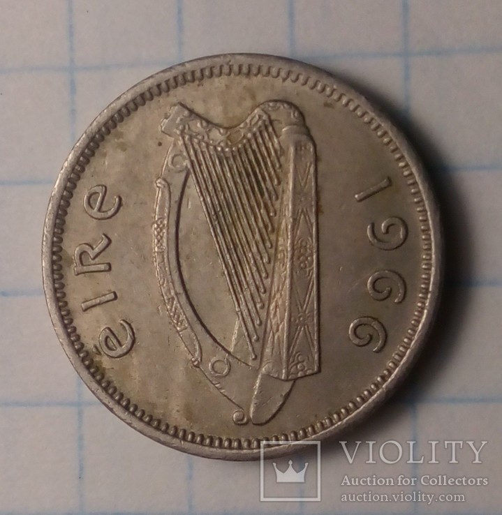 3 пенса 1966 год Ирландия, фото №3