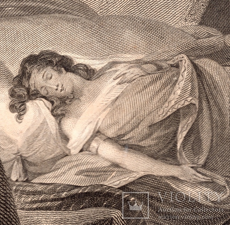 Старинная гравюра. Шекспир. "Отелло". 1803 год. (42 на 32 см.). Оригинал., фото №3