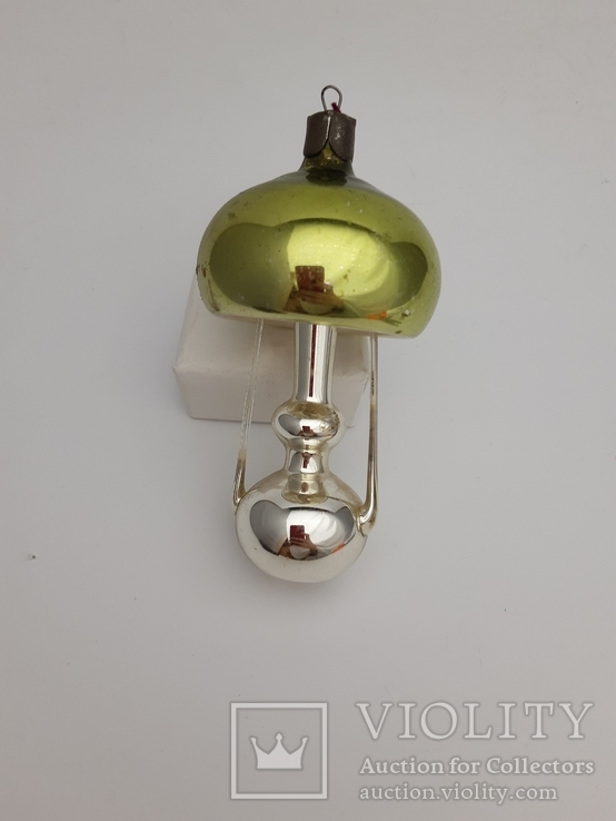 Елочная игрушка Лампа, фонарик СССР огромная 13см