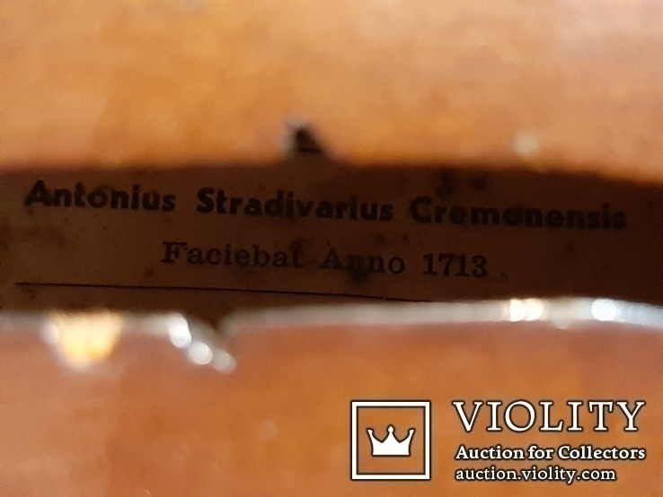 Скрипка Antonius Stradivarius 1960 года Чехословакия в родном футляре, фото №4
