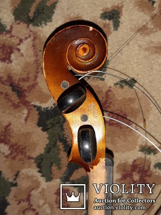 Скрипка Antonius Stradivarius 1960 года Чехословакия в родном футляре, фото №7