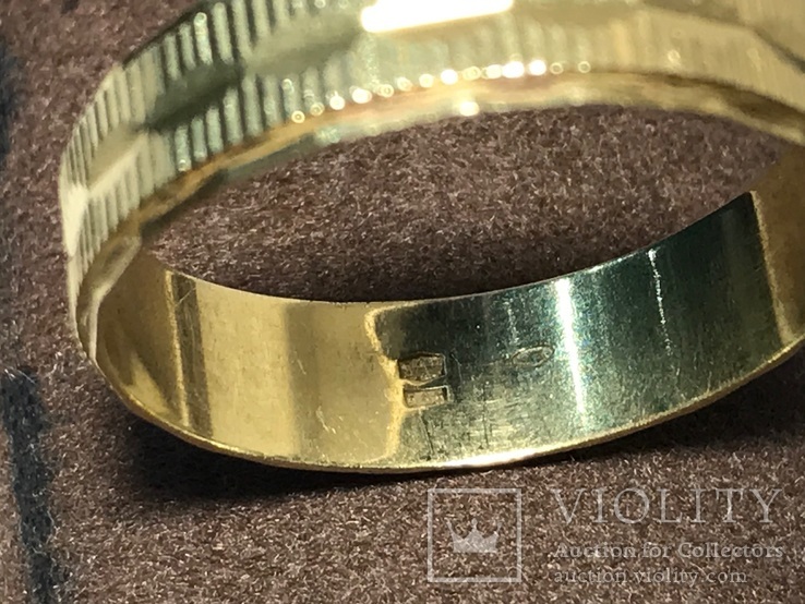 Золотое обручальное кольцо 3,81 гр. 585, фото №7