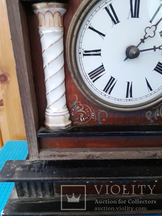 Часы настенные гиревые Salmon Hettich &amp; Sohn на деревянных платах, фото №6