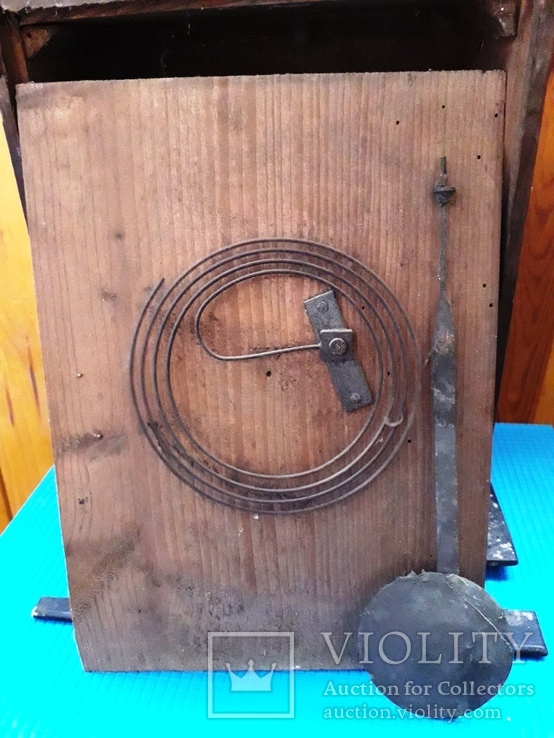 Часы настенные гиревые Salmon Hettich &amp; Sohn на деревянных платах, фото №9