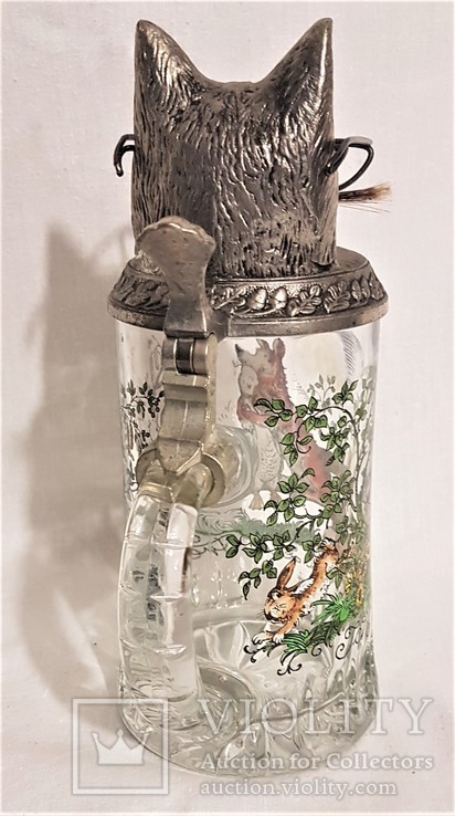 Коллекционная пивная кружка Хитрый лис , Германия, фото №5
