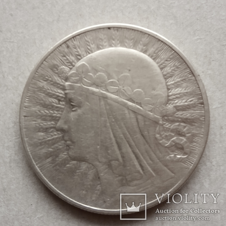 10 Злотых 1932 серебро, фото №4