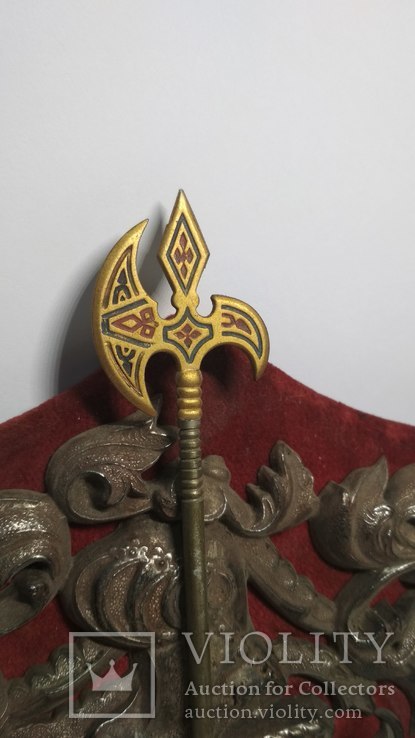 Винтажный декор, щит, геральдика, эмали, фото №8