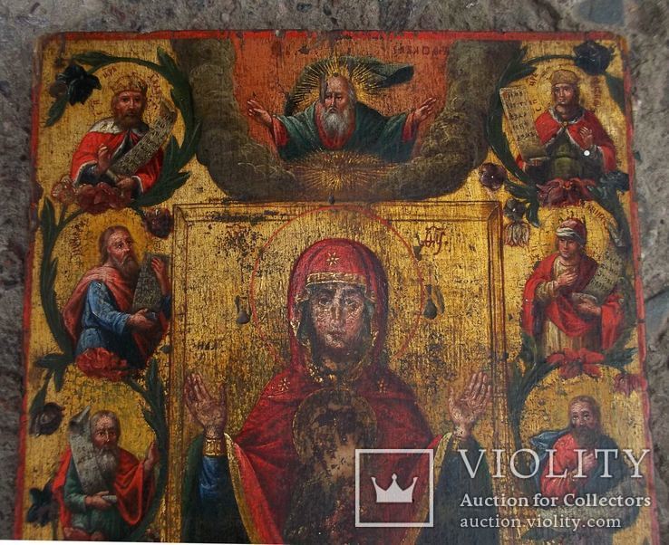 Курская-Коренная икона Божией Матери "Знамение." 19 век., фото №4