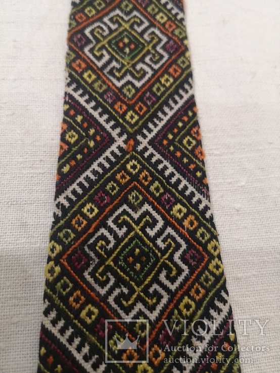Краватка вишита низинкою Гуцульщина 1960х, фото №6