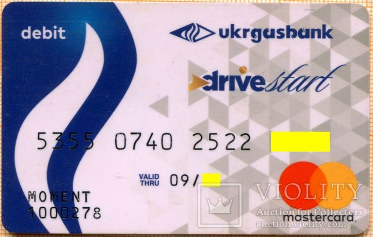  банк Укргазбанк MasterCard 003, фото №2