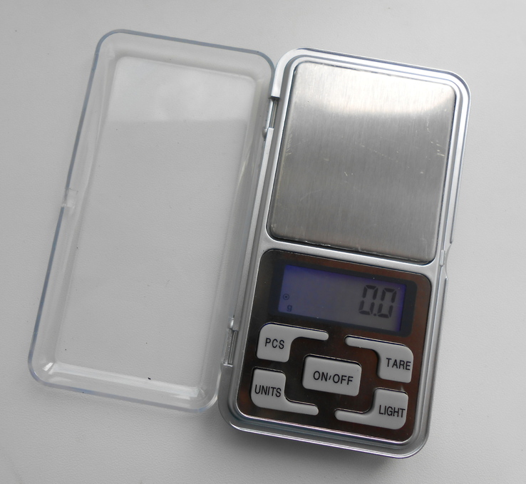 Весы ювелирные 500 г / 0,1 г карманные с батарейками №2, фото №4