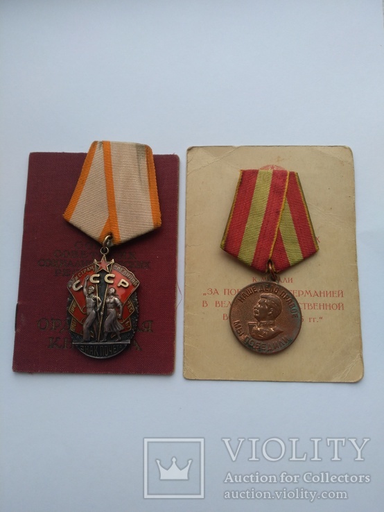 Орден Знак Почета на документе., фото №2
