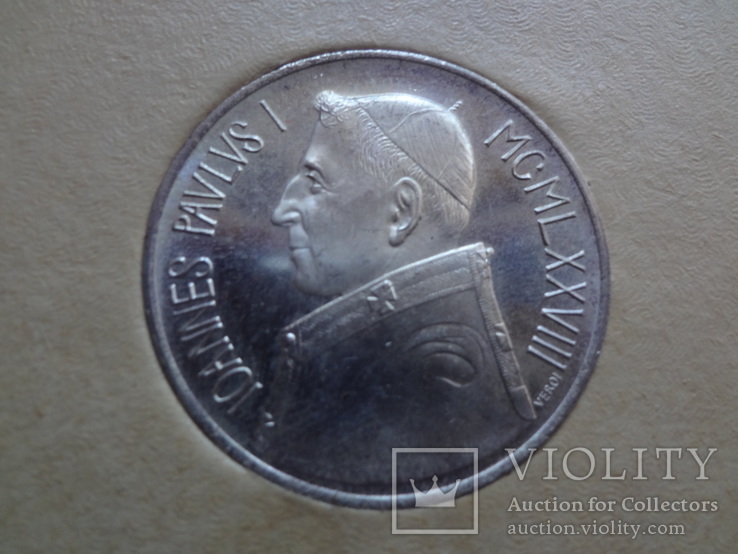 1000  лир 1978  Ватикан буклет серебро, photo number 2
