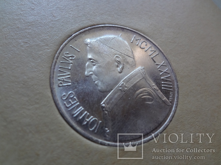 1000  лир 1978  Ватикан буклет серебро, numer zdjęcia 3