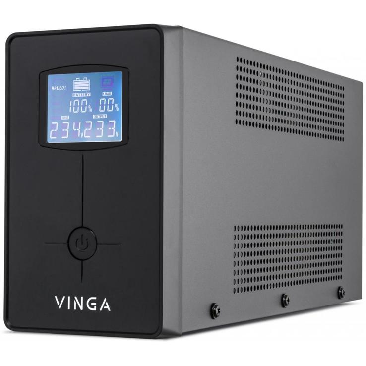 Источник бесперебойного питания Vinga LCD 2000VA metall case (VPC-2000M), photo number 2
