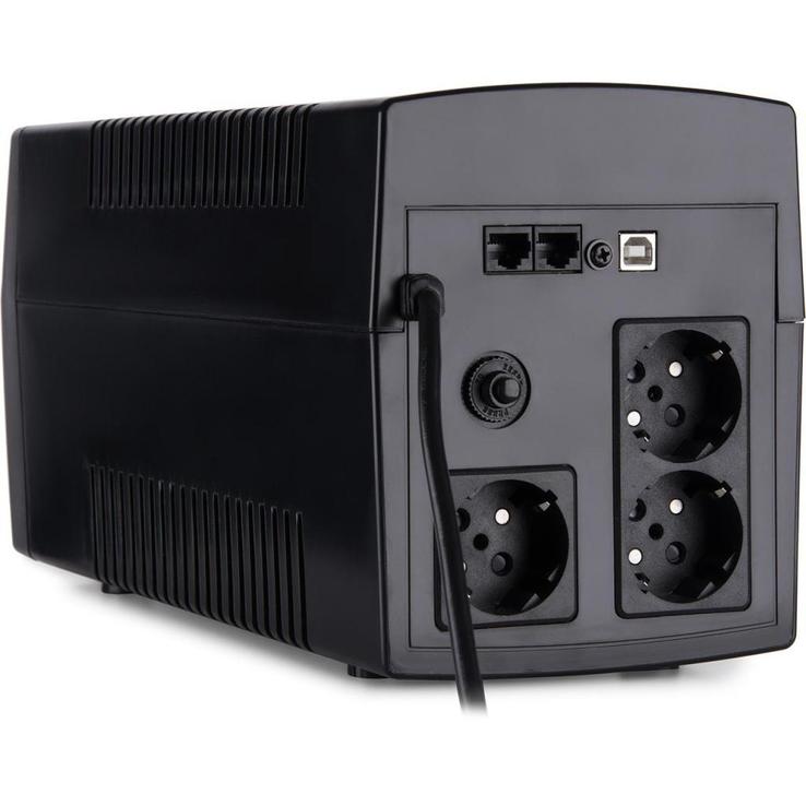 Источник бесперебойного питания Vinga LCD 1200VA plastic case with USB+RJ11 (VPC-1200PU), фото №5