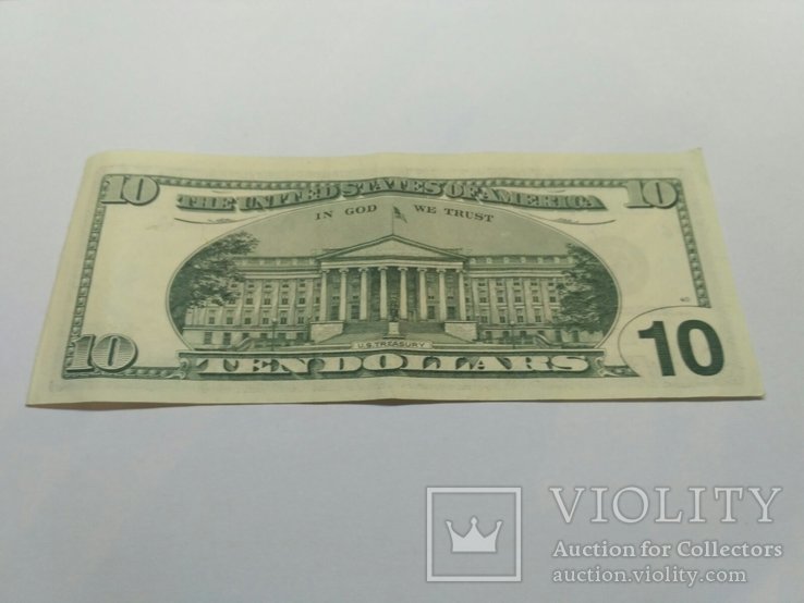 10 долларов 1999 звезда банкнота замещения, фото №3