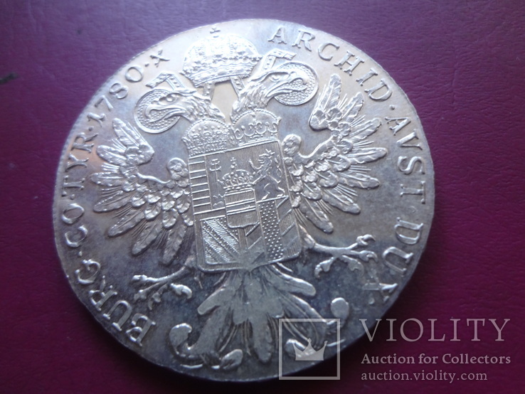 1 талер 1780 Австрия Мария Терезия серебро  (S.7.5)~, фото №5
