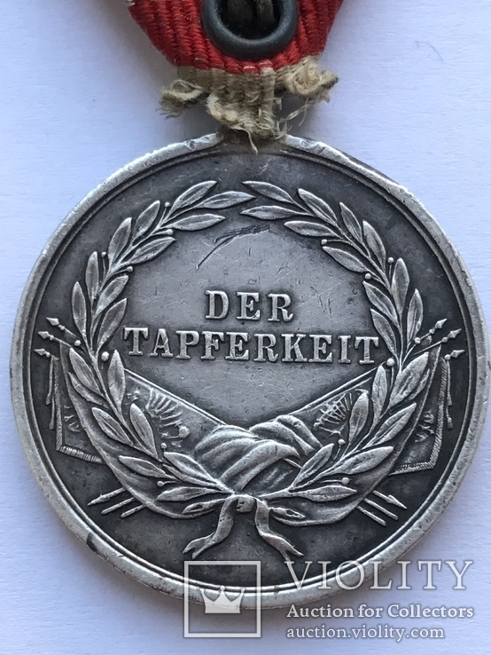 Медаль "Der Tapferkeit" За Храбрость. Австро-Венгрия. Франц Иосиф. Серебро, фото №10